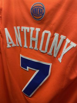 Carmelo Anthony New York Knicks Orange Alternate Jersey