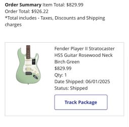Fender player II HSS Strat