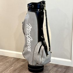 Vintage MacGregor 3-Way Divider Carry Golf Bag (Gray) W/ Shoulder Strap MINT