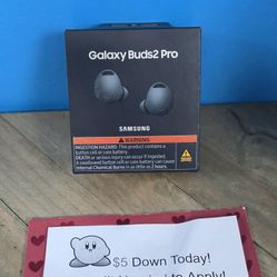 New-Samsung Galaxy Buds Pro 2 - Earbuds - Payments Available - Pay $5 Down To take It home 