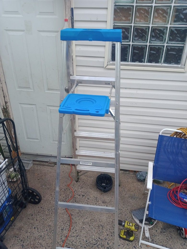 6'  WERNER Ladder.  250 Lbs Max Weight. Aluminum. And a Gorilla One.