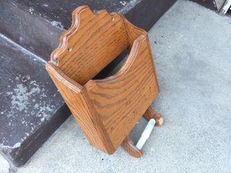 Toilet paper and magazine , newspaper holder.