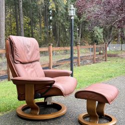 Ekornes Stressless  Chair And Ottoman 