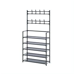 Open-Box New Generic 5-Tier Freestanding Shoe Rack  Coat Stand Entryway Organizer Retail $48.00