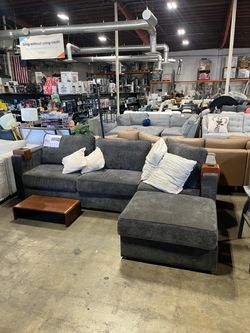 Lovesac modular sectional sofa Bundle 4 Seats / 5 Angled Sides with Storage