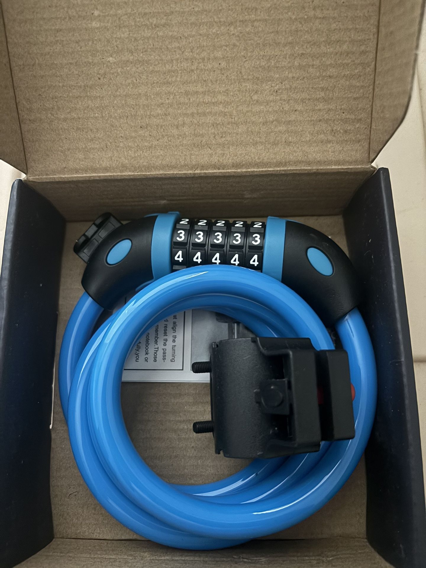 Light Blue Bike Lock