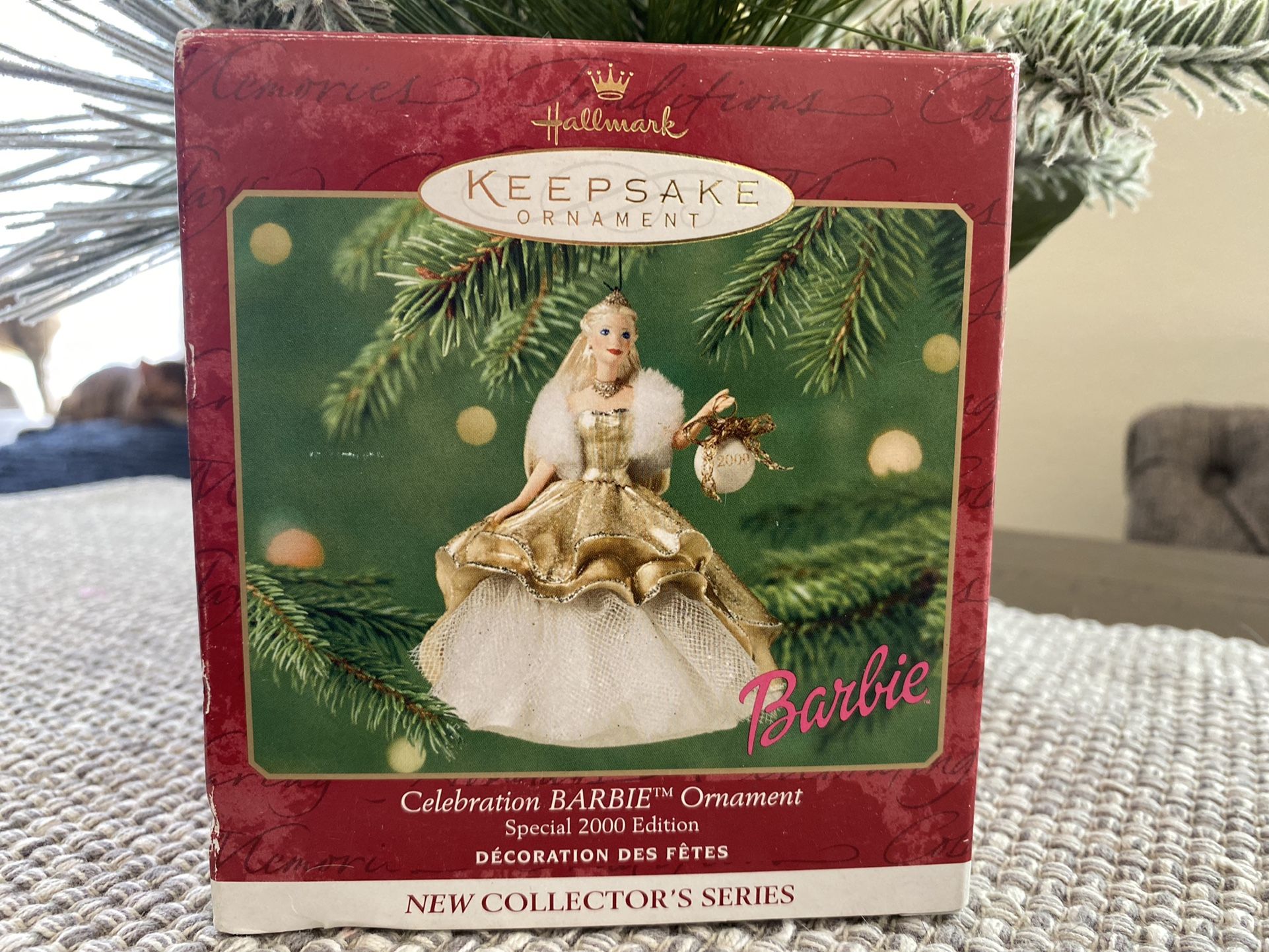 2000 Celebration Barbie Hallmark Keepsake Christmas Ornament