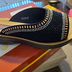 Black Studed Sandals