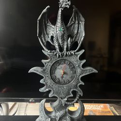 Black Dragon Mantel Clock 