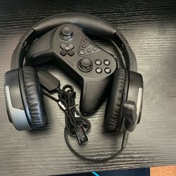 NexiGo Gripcon Nintendo Switch Controller + Gaming Headset Bundle