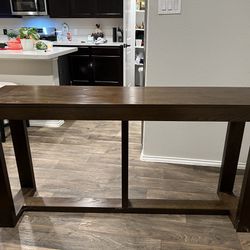 Dark Brown Console Table