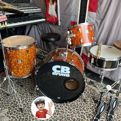 🔥 Complete Drum Set Drums w/Zildjians