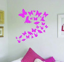 PRE MADE Wall Decal Home Decor Butterflys