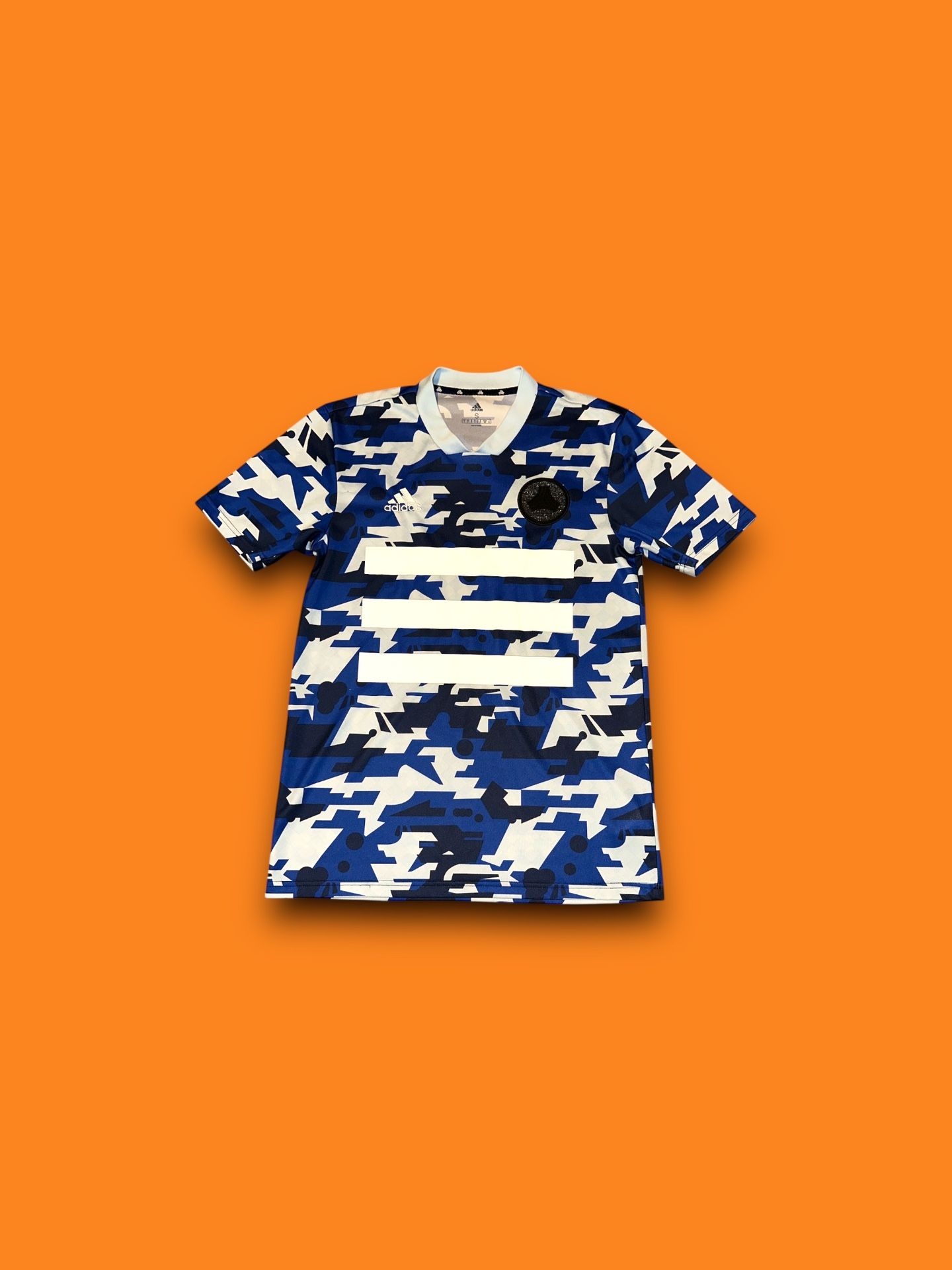 Adidas Tango Digital Urban blue Camo Soccer Football Training Jersey