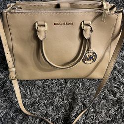 Tan Michael Kors purse 