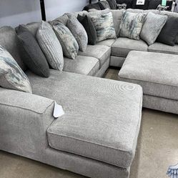 Ardsley Pevter Sectional Sofa Couch With İnterest Free Payment Options 