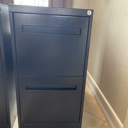 2 Drawer Metal File Cabinet 