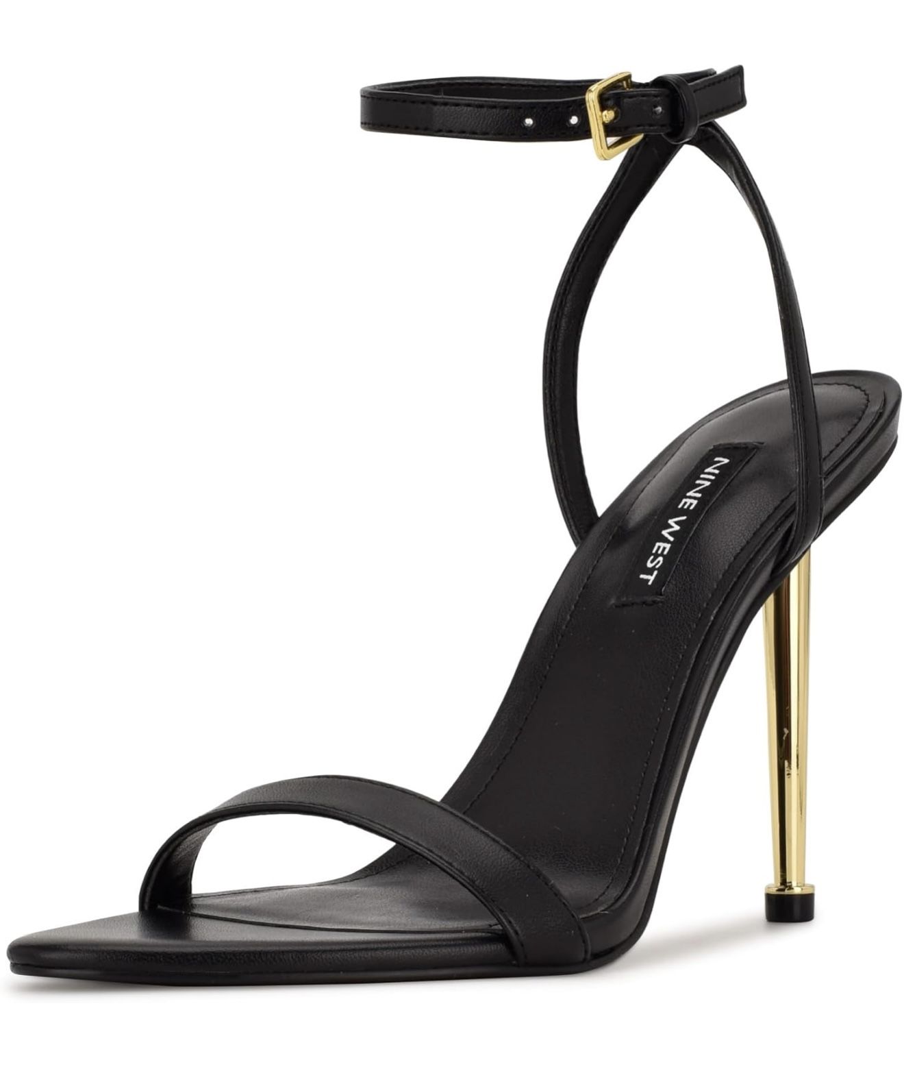 Nine West Women's Reina3 Heeled Sandal, Black, 8.5