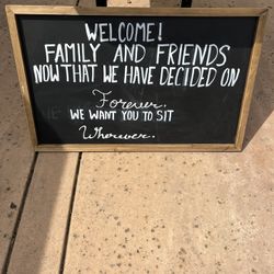Chalkboard Wood Sign 