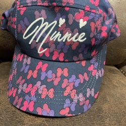 Minnie Mouse Disney Parks Cap Hat Adult Size embroidered colorful bows adjustable 