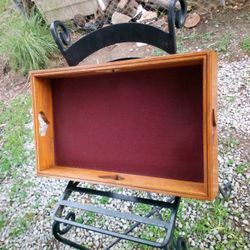 VINTAGE CHERRY WOOD TRAY