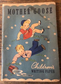 1930’s Mother Goose Children’s Writing Paper