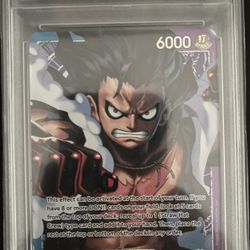 One Piece CCG Monkey.D.Luffy OP11 EN #040 Alternate Art PSA 10