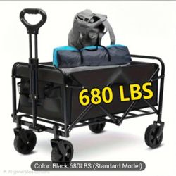 🆕️WAGON HOLDS 680 LBS. NEW IN BOX 360 ROTATING WHEELS