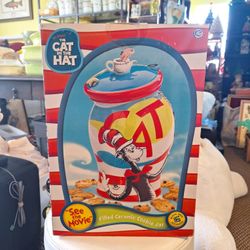 RARE DR. SEUSS' CAT IN THE HAT COOKIE JAR - NEW IN BOX