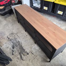 Wood And Metal TV Stand 