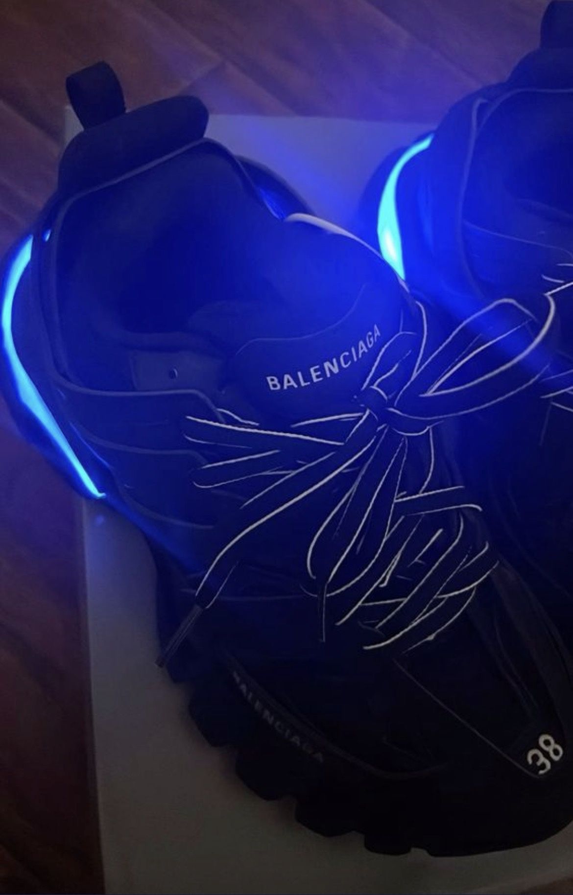 Black Balenciagas Track runners (LEDS)