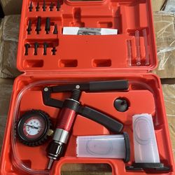 Hand Held Vacuum Pressure Pump, Brake Bleeder Kit