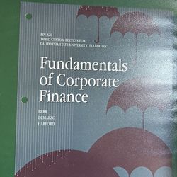 fundamentals of corporate finance 3rd edition CSUF FIN 320
