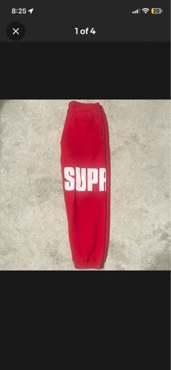 Supreme Red Sweatpants