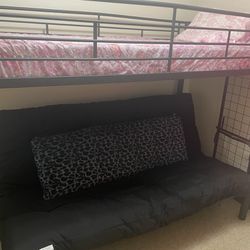 Black Bunk Bed Set 