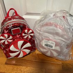 Brand New Peppermint Loungefly Disney Backpack