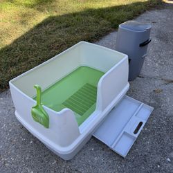 Tidy Cats Breeze XL Pellet Litter Box + Litter Genie Combo