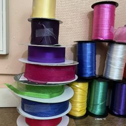 Huge Lot of Ribbon – Satin, Curling & Sheer (Craft, Gift, Decor)