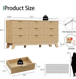 8 drawer Dresser
