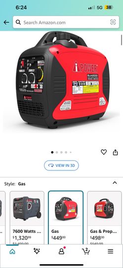 I Power 2000 Watt Portable Generator