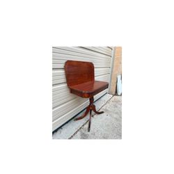 Antique Federal Duncan Phyfe Style Carved Mahogany Card Game Console Table