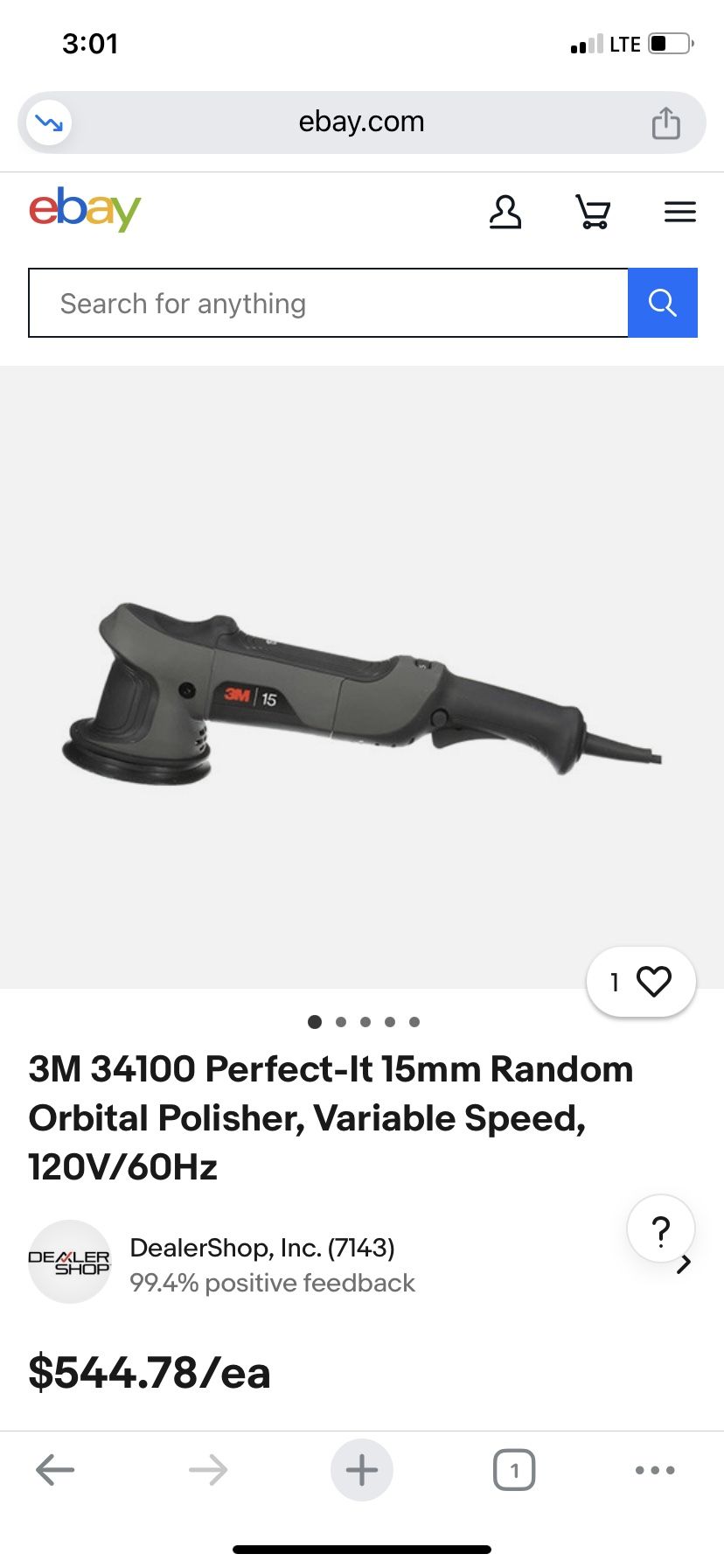 3m Perfect It 15 Mm Orbital Polisher