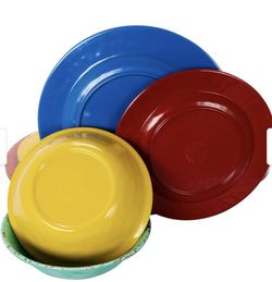 Crackle Lightweight Melamine Dinnerware Set - 12-Pc.