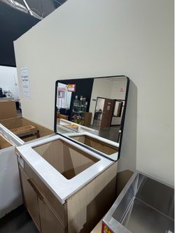 Black Frame Bathroom Mirror Clearance – From $36