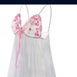 Women's Plus Size Lingerie Lace Sheer Babydoll
