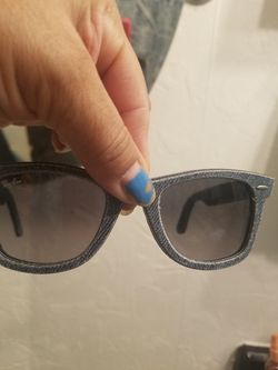 New rayban sunglasses jean material if up its available