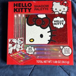 Hello Kitty eye shawdow pallet with brushes
