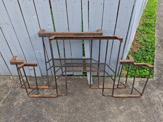 Vintage metal picnic table base