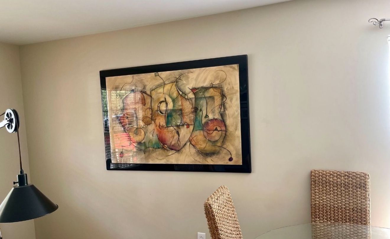 60 Inch by 41 inch wall art set on acrylic