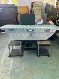 Husky Diamond Plate Truck Bed Tool Box